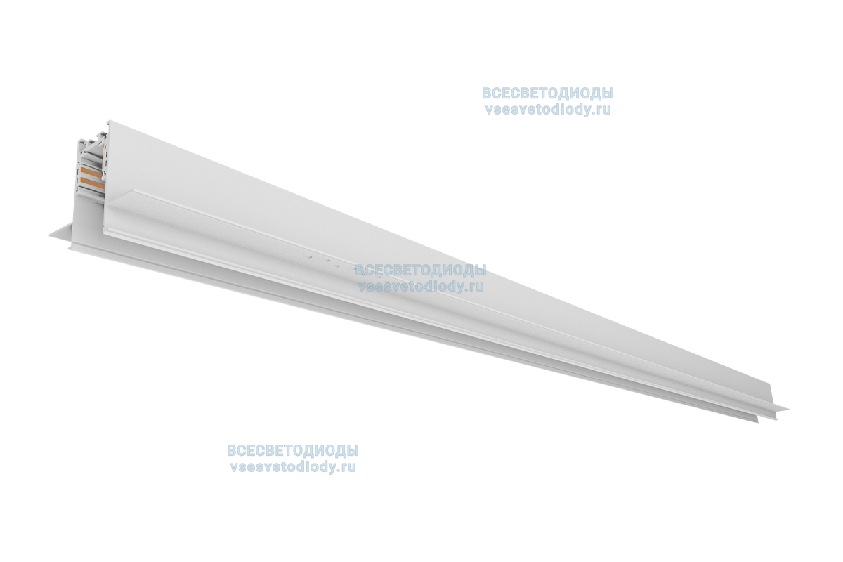 Шинопровод для трековых светильников Т-48 V53 1000мм (белый) встраиваемый