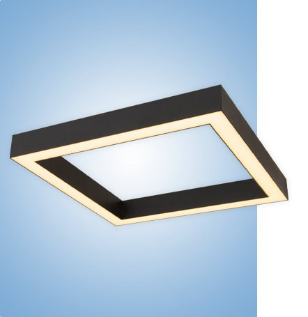 Светильник Quadro серия vs-ds-Quadro накладной с протоколом управления Dali